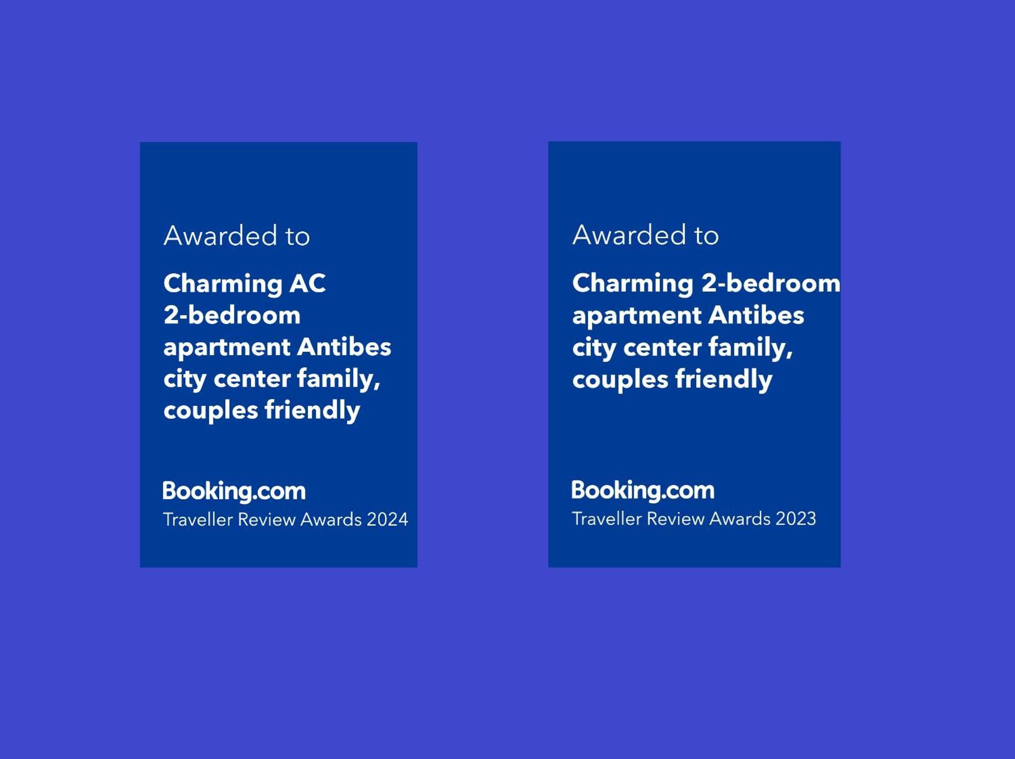 Charming Ac 2-Bedroom Apartment Antibes City Center Family, Couples Friendly Exterior photo